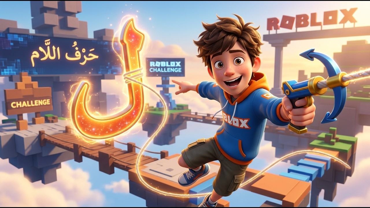 تعلم حرف اللام في روبلوكس! 🎮 | أسهل طريقة للأطفال