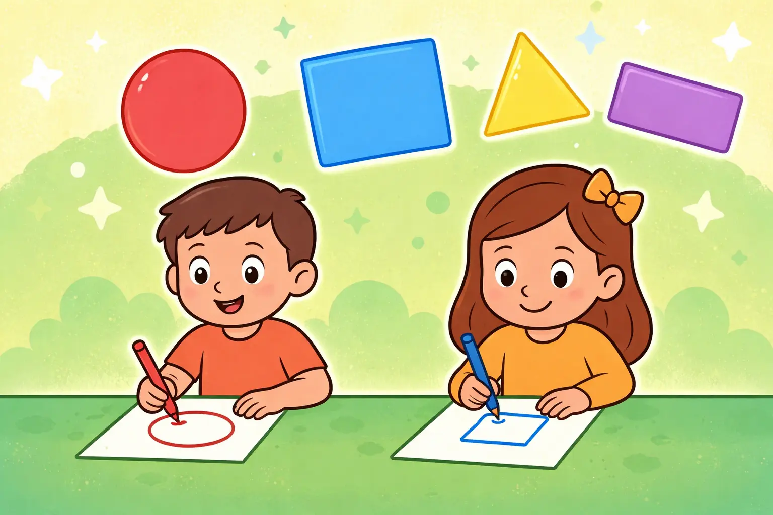 Shapes Recognition & Tracing - Arabic (Pre-KG)