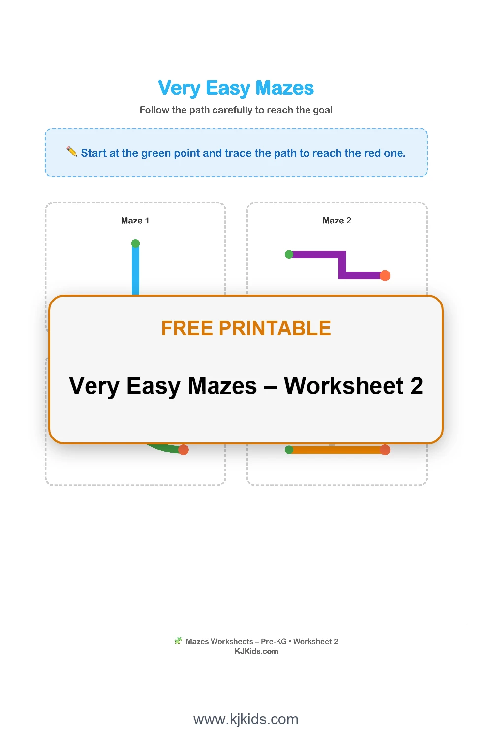 Very Easy Mazes – Worksheet 2