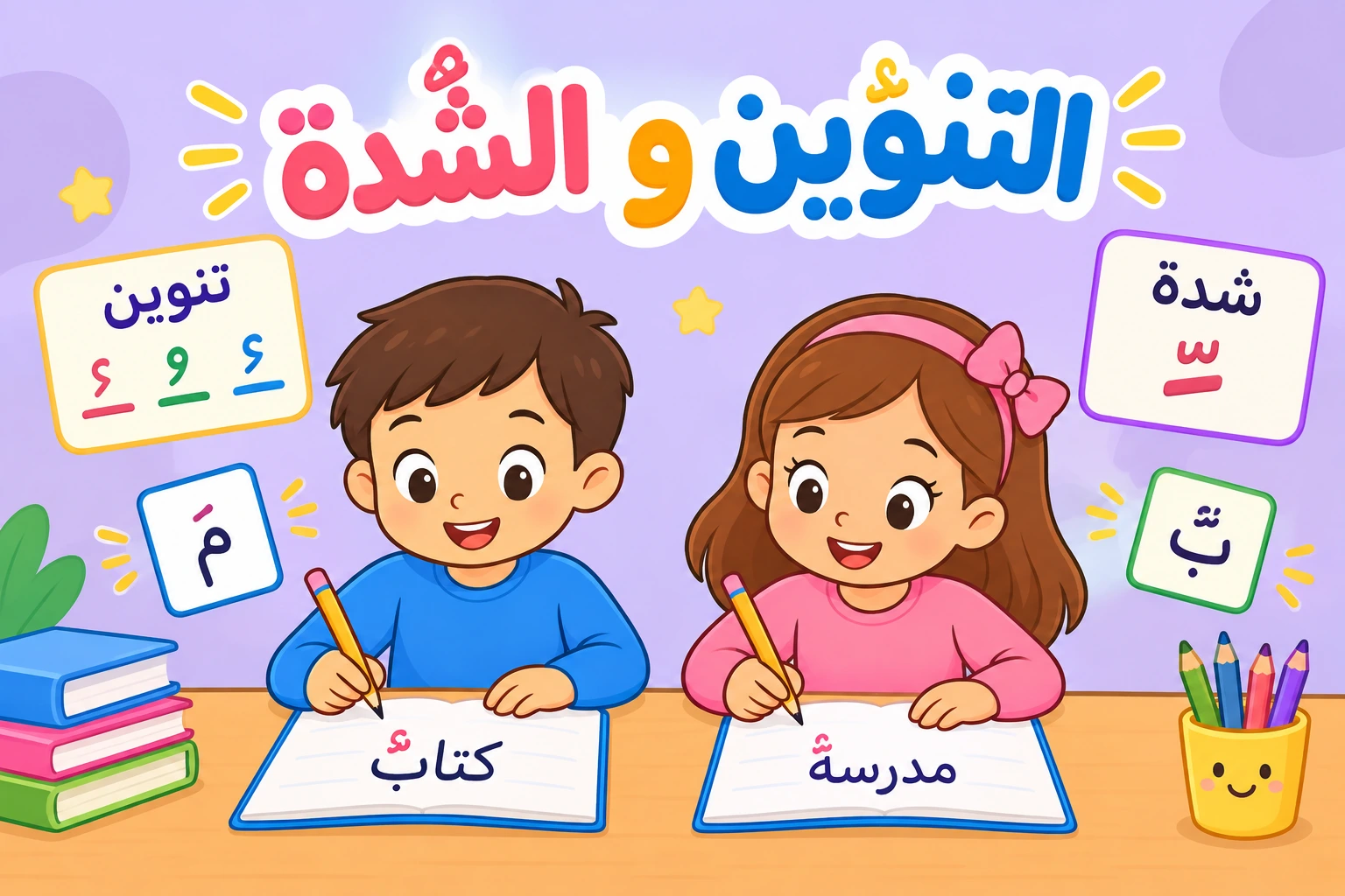 أبطال العربية: إتقان التنوين والشدة