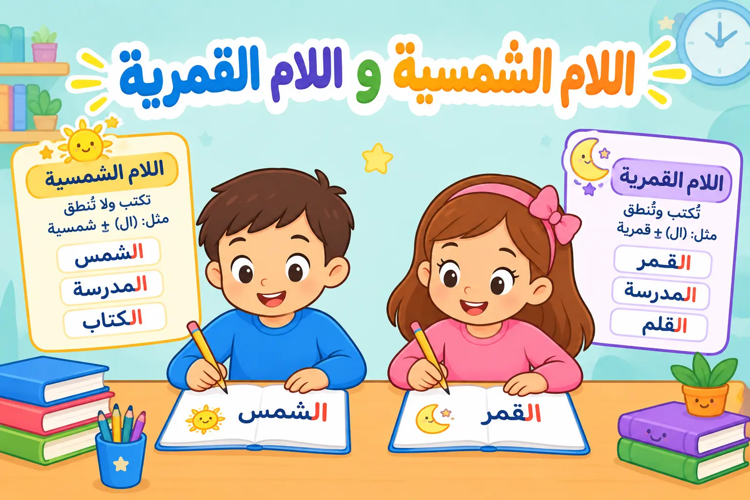 أبطال العربية: إتقان اللام الشمسية واللام القمرية